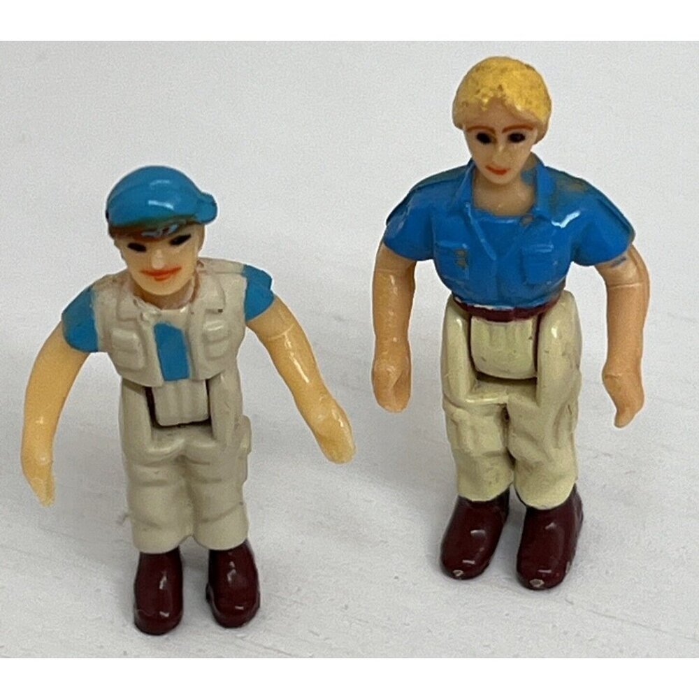 Blue Box Toys‎ 1997 Jurassic Park Lost World Micro Volcano Lab 1" Figures x 2